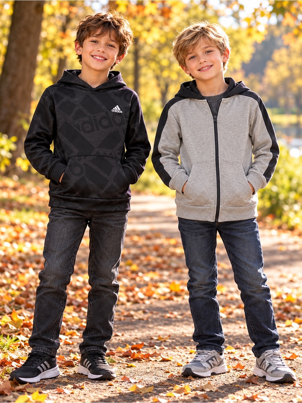 boys’ adidas and Carter’s hoodies bundle | sizes 8 & 10
